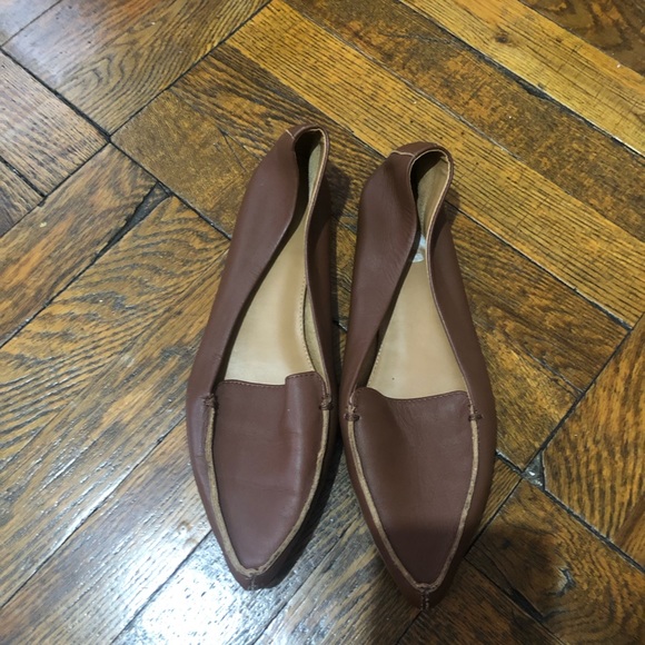 J. Crew Brown Point Loafer Flats Size 8.5